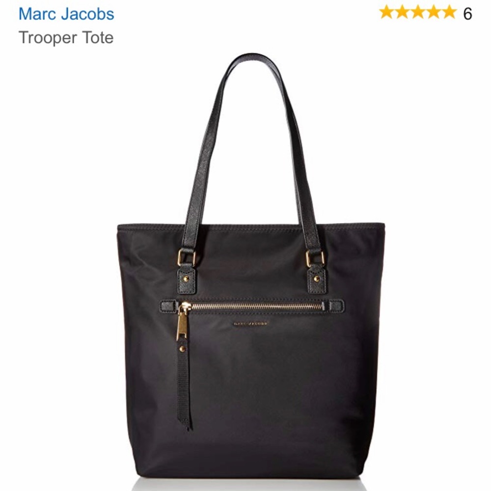 Marc Jacobs Trooper Tote: Zipped, Nylon,  Black